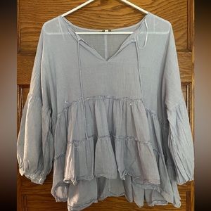 Lucky Brand Flowy Long Sleeve Blouse